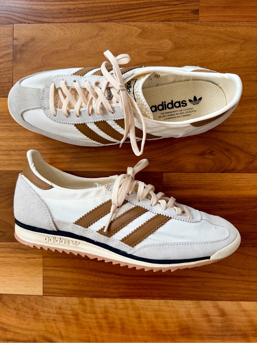 adidas Originals SL 72 OG Womens Sneakers Cream Bronze Strata Sz 9 Retro Terrace - Picture 1 of 16